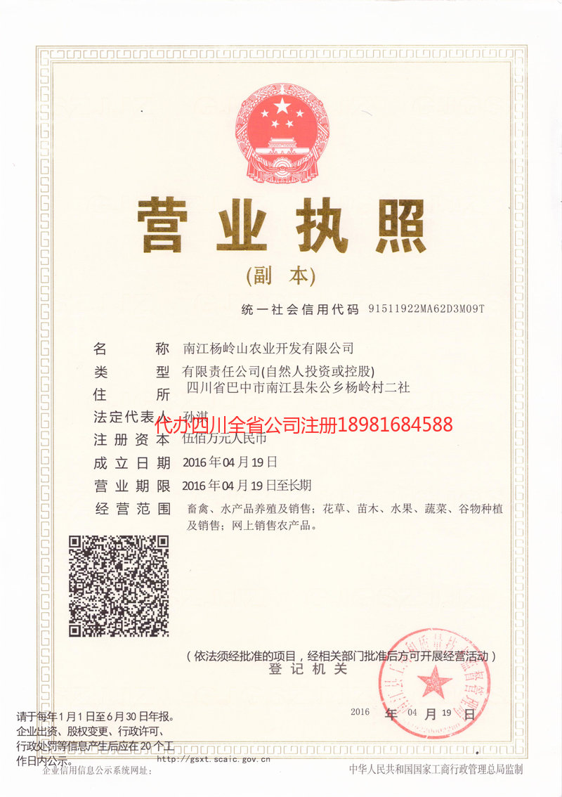 百色百色杨岭山农业开发有限公司